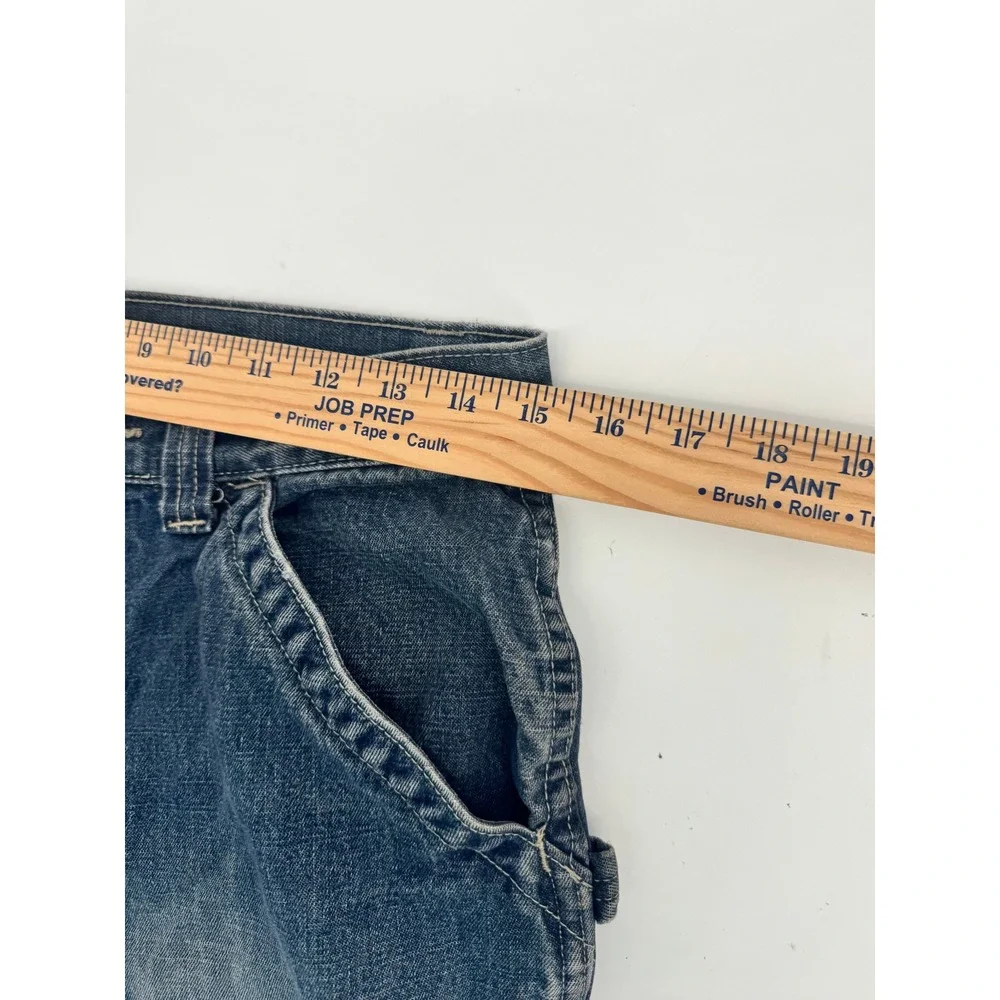 Old Navy Carpenter Jeans Mens 30x30 Blue‎ Vintage 2002 Relaxed Workwear Utility